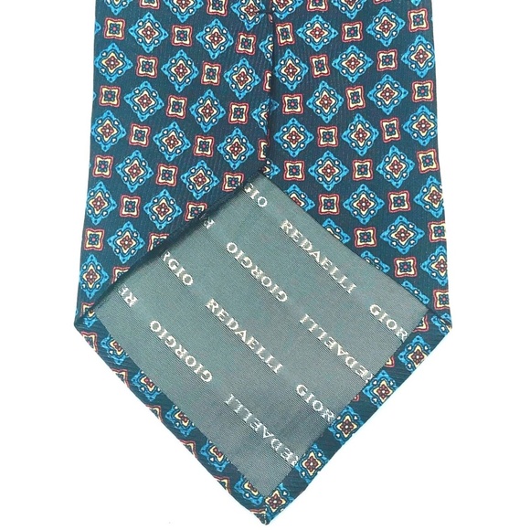 Giorgio Redaelli Mens Tie Necktie 100% Silk - Picture 6 of 10